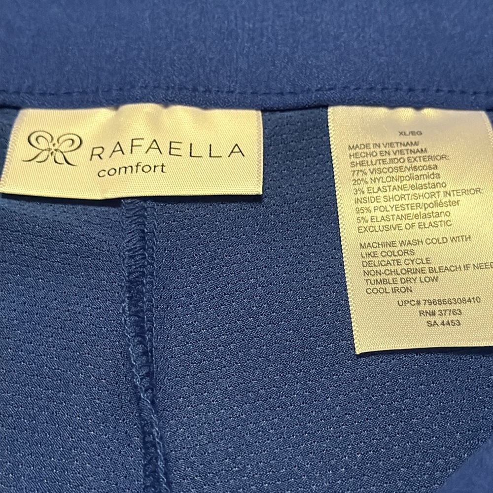 Rafaella  Royal Blue A-Line Skort Size XL - Picture 2 of 7